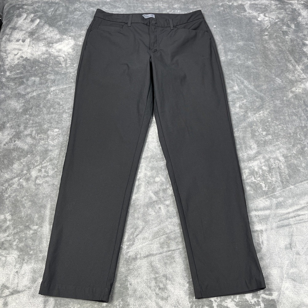 VRST Commuter Pants Men 34x30 Black Athletic Fit Pockets Stretch Golf Active EUC